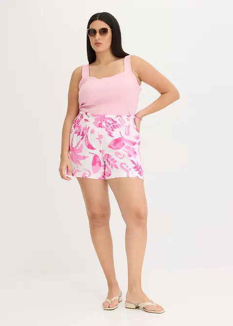 Shorts av viskos med struktur, bonprix