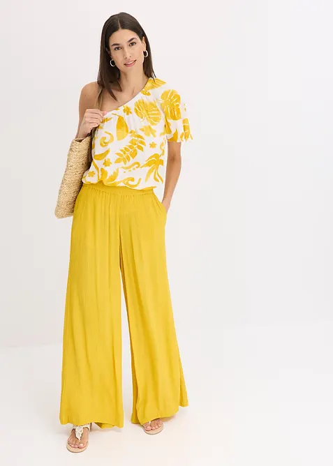 Byxa i dra p&aring;-modell av viskos med mjukt fall, bonprix