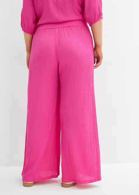 Byxa i dra p&aring;-modell av viskos med mjukt fall, bonprix