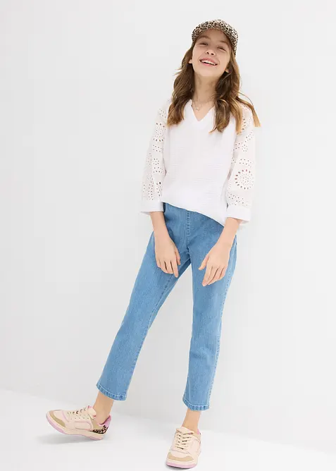 Jeggings i 7/8-längd med mellanhög midja, bonprix