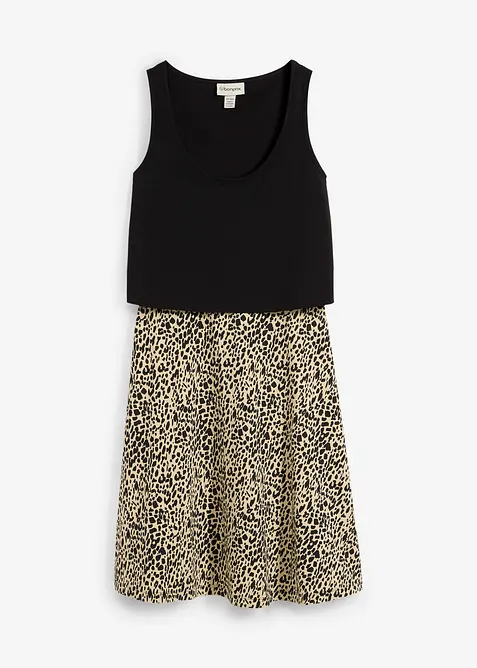 Mamma-/amningsklänning i bomullsjersey, bonprix