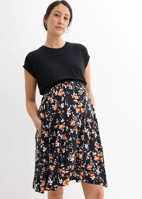 Mamma-/amningsklänning med fickor, bonprix