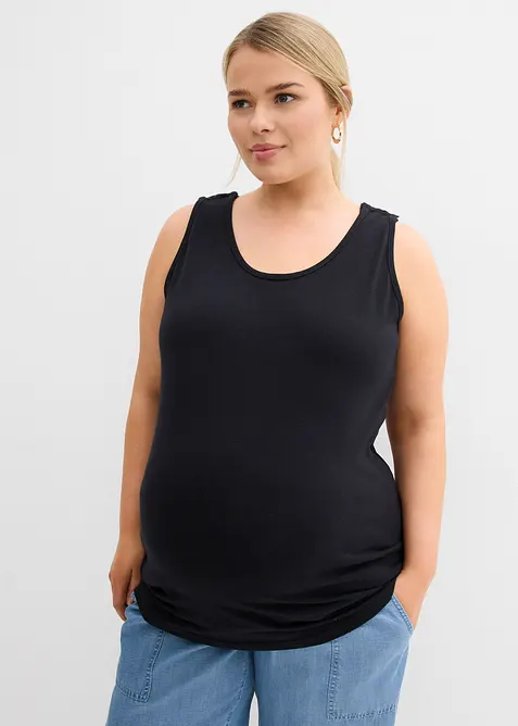 Mamma-/amningslinne i bomull (2-pack), bonprix