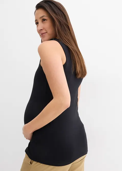 Mamma-/amningslinne i bomull (2-pack), bonprix