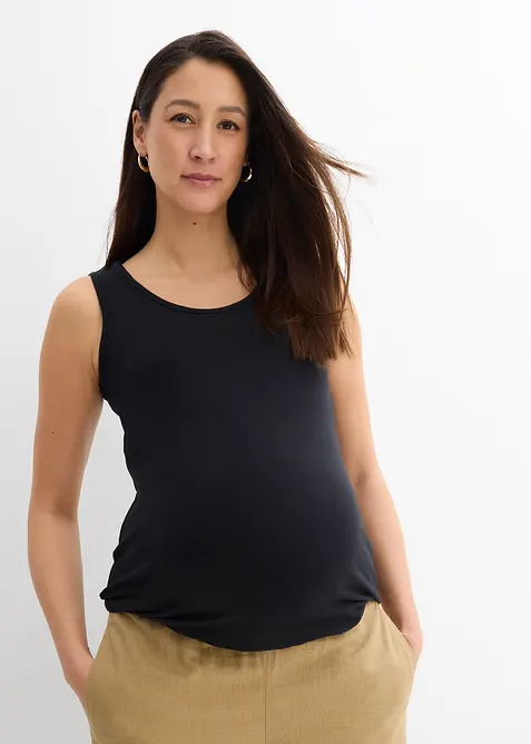 Mamma-/amningslinne i bomull (2-pack), bonprix