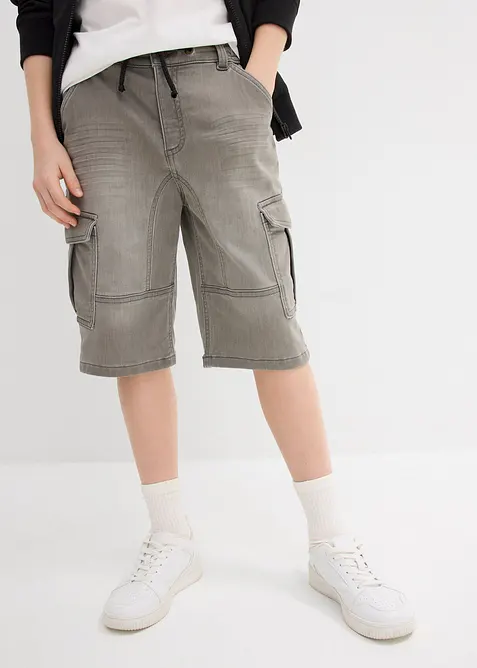 Jeansshorts i sweatmaterial, Regular Fit, bonprix