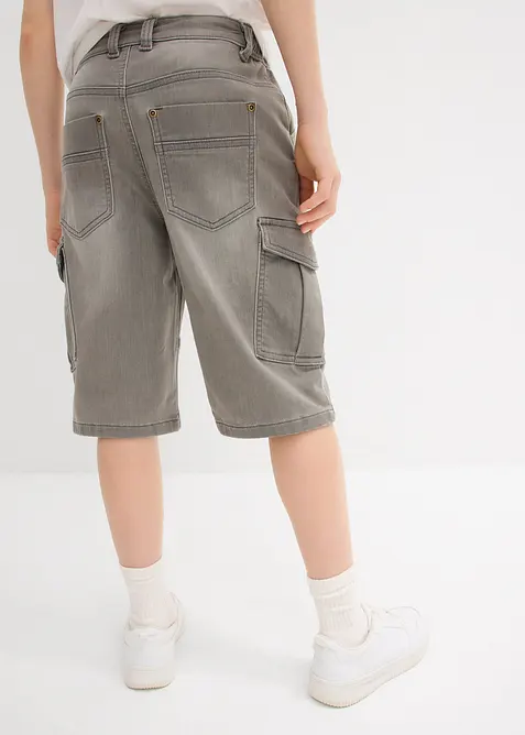 Jeansshorts i sweatmaterial, Regular Fit, bonprix