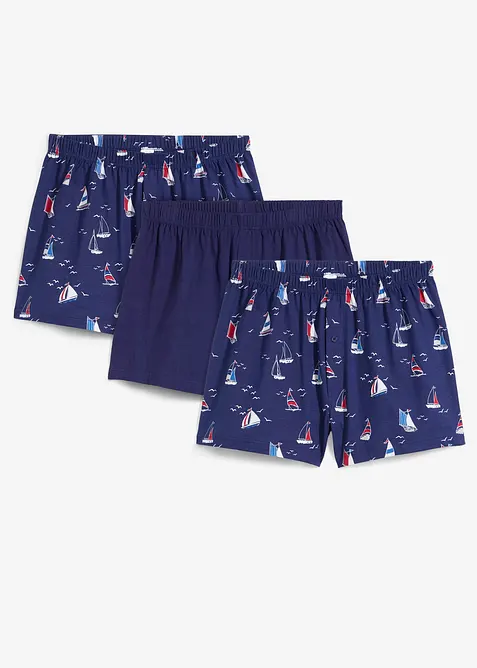 Boxershorts i jersey (3-pack), bonprix