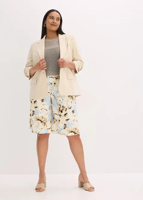 Avslappnad kavaj med 3/4-&auml;rmar, av viskos, bonprix