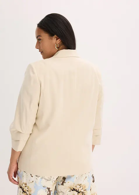 Avslappnad kavaj med 3/4-&auml;rmar, av viskos, bonprix