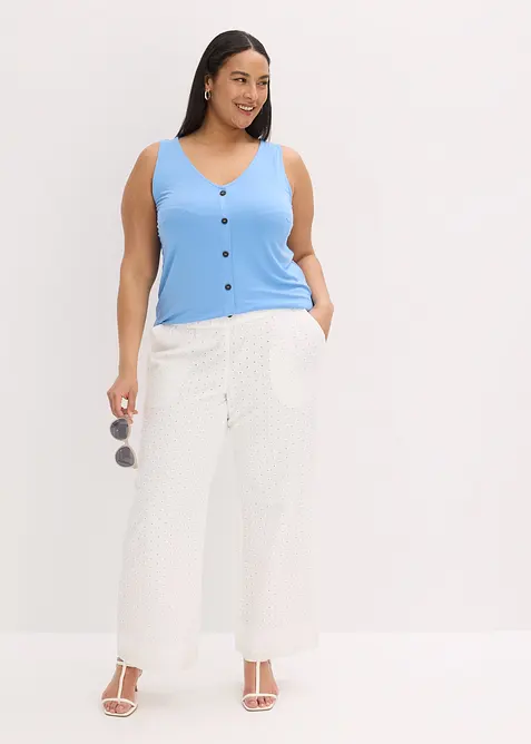 Linne med knappslå, bonprix