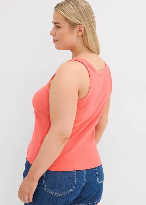 Ribbstickat linne, bonprix