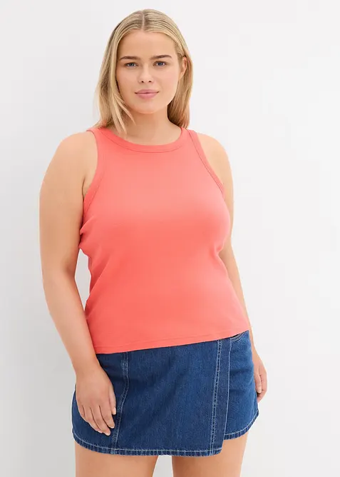 Ribbstickat linne, bonprix