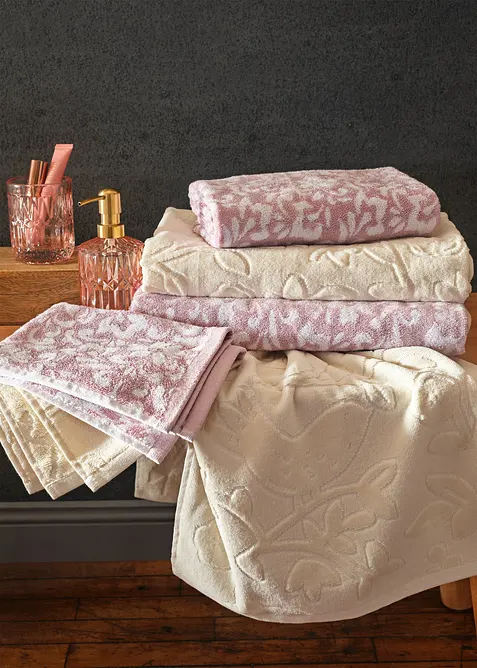 Handduk med höjdstruktur, bonprix