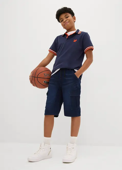 Jeansshorts i sweatmaterial, Regular Fit, bonprix