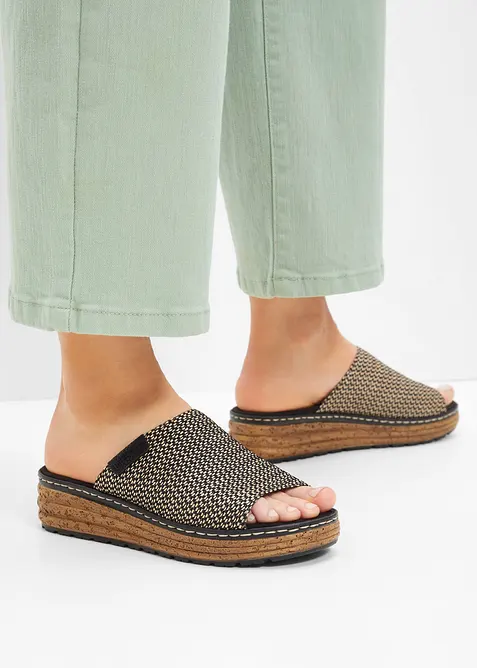 Toffla från Rieker, med kilklack, Rieker