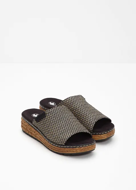 Toffla från Rieker, med kilklack, Rieker