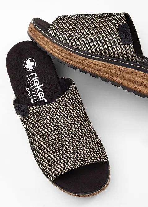 Toffla från Rieker, med kilklack, Rieker