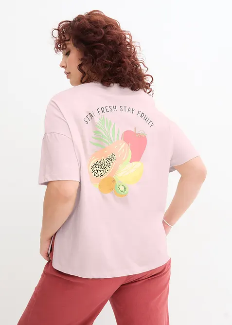 Oversizetopp med tryck p&aring; ryggen, bonprix