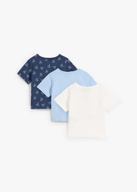 T-shirt av ekologisk bomull f&ouml;r bebisar (3-pack), bonprix