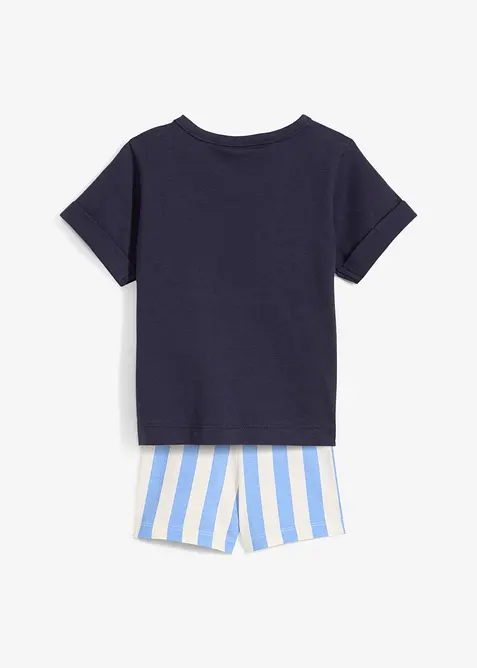 T-shirt och shorts för bebisar i ren ekologisk bomull (2 delar), bonprix