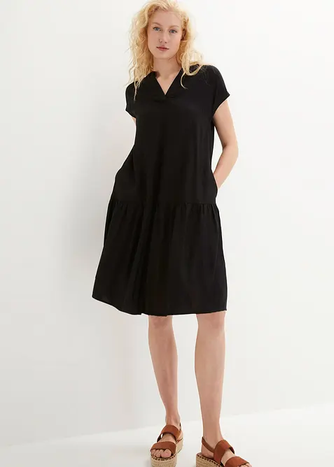 Kn&auml;l&aring;ng tunikakl&auml;nning i viskos, bonprix