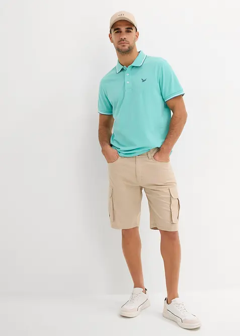 Pikétröja i ren bomull, bonprix