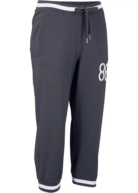 Joggingbyxa i 3/4-längd, av bomullsmix, bonprix