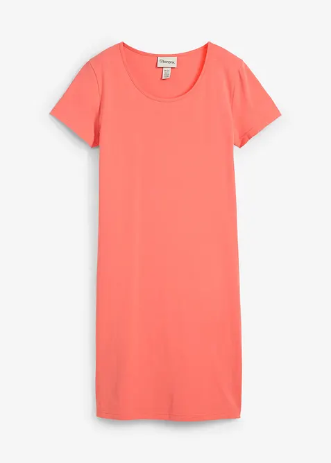 Jerseyklänning i ekologisk bomull med stretch, bonprix