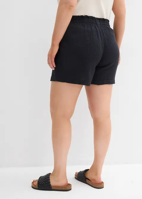 Muslinshorts i bomull, bonprix