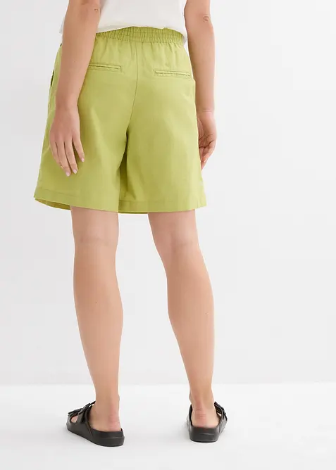 Bermudas i linne och bomull, bonprix