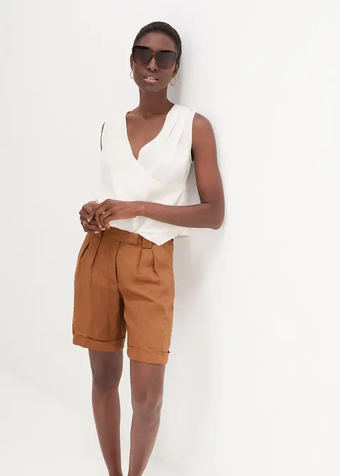 Linnebermudas, bonprix