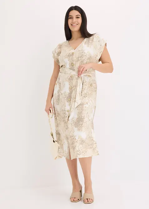 Viskoskl&auml;nning med knytsk&auml;rp (2-delat set), bonprix