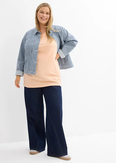 L&aring;ngt linne i ekologisk bomull (2-pack), bonprix