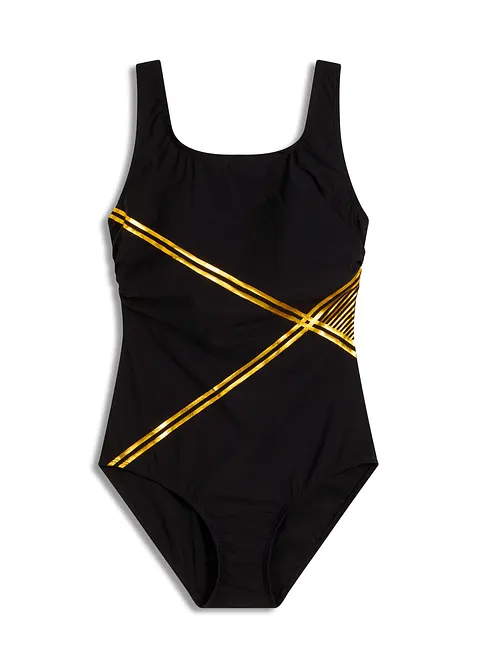 Baddr&auml;kt med l&auml;tt formande effekt och guldf&auml;rgade detaljer, bonprix