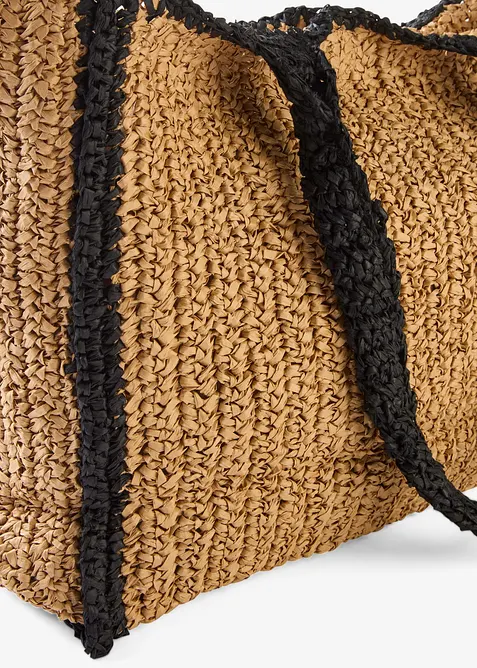 Shoppingväska med halmlook, bonprix