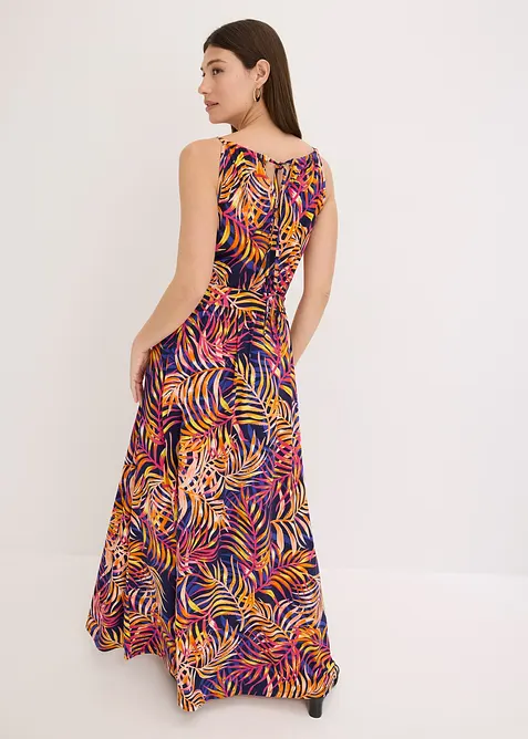 Mönstrad jerseyklänning, bonprix