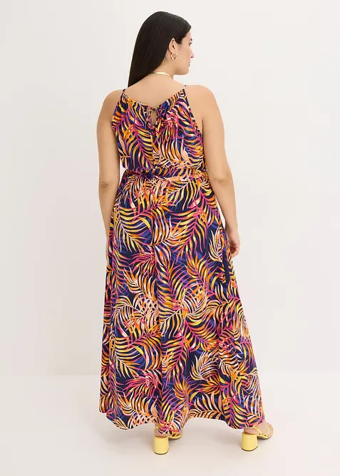 Mönstrad jerseyklänning, bonprix