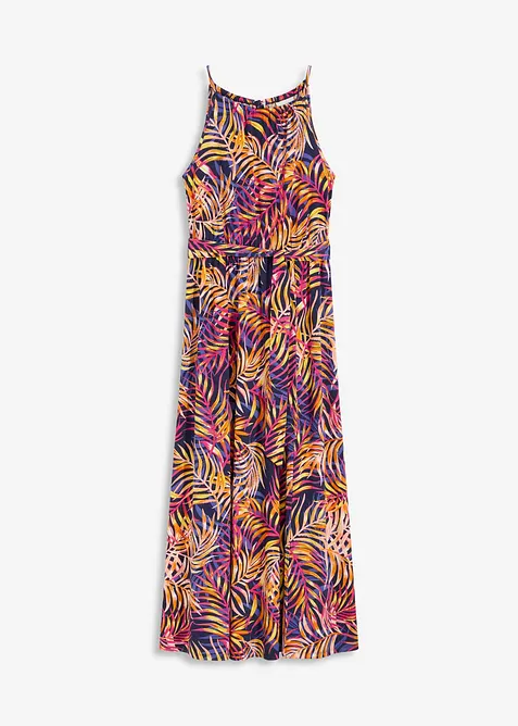 Mönstrad jerseyklänning, bonprix