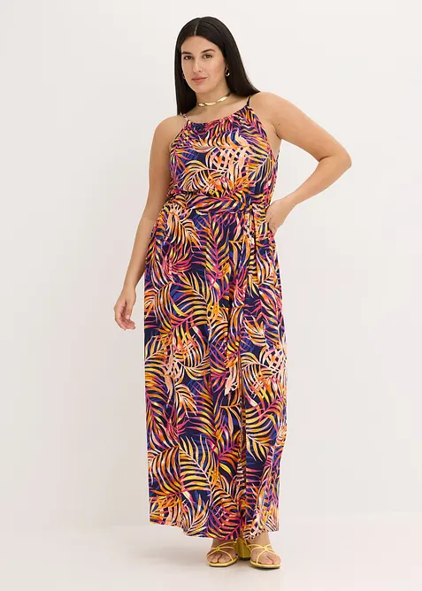 Mönstrad jerseyklänning, bonprix