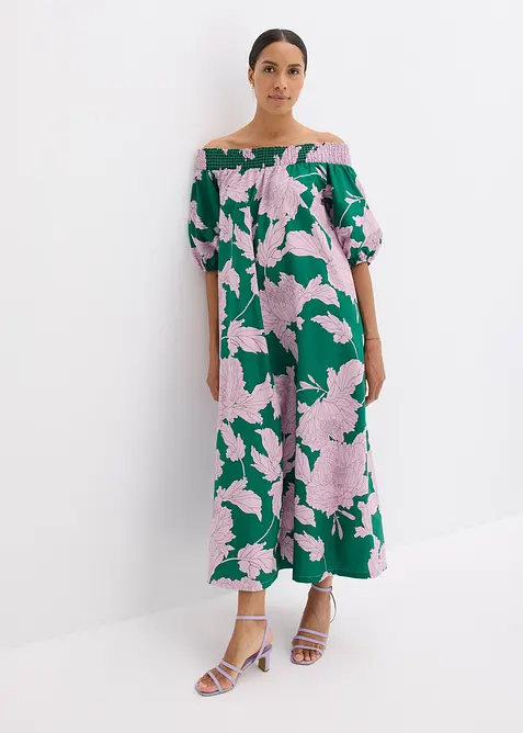 Mönstrad singoallaklänning i ren bomull, bonprix