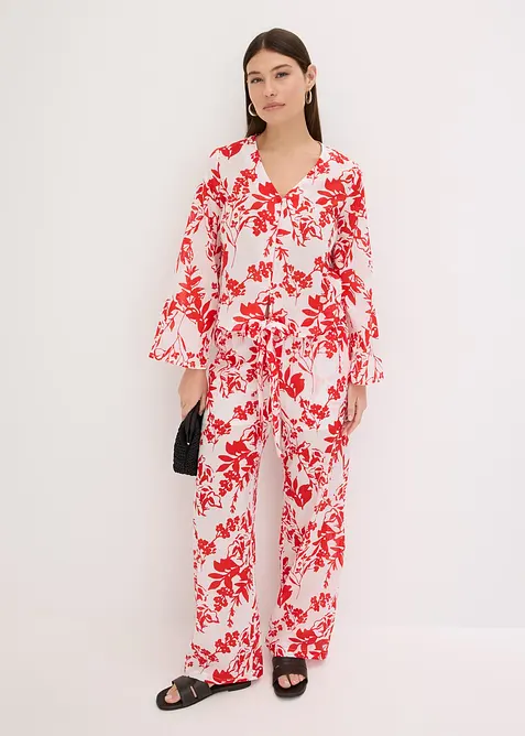 Blus av ren bomull, bonprix