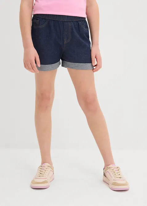 Jeansshorts med medelhög midja, bonprix