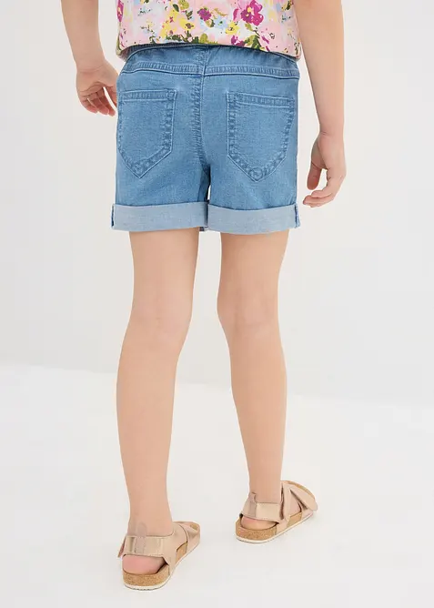 Jeansshorts med medelhög midja, bonprix