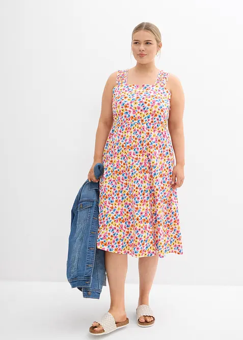 Jerseykl&auml;nning i bomull och viskos, bonprix