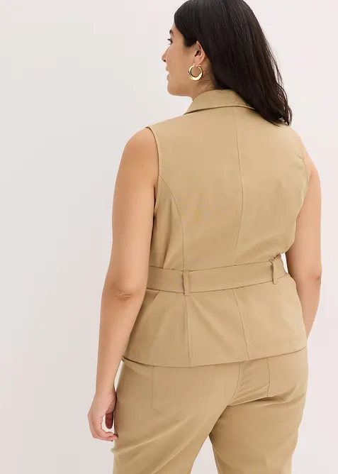 Väst med skärp, bonprix