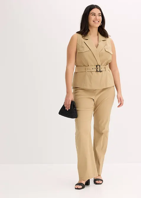 Väst med skärp, bonprix