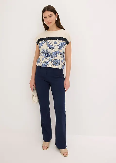 Topp med spetsband, bonprix