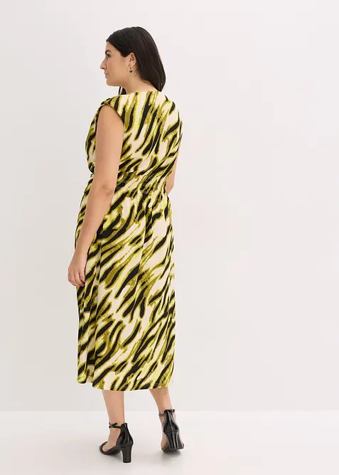 Jerseyklänning med smock, bonprix