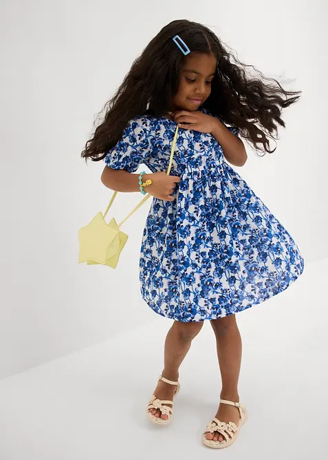 Klänning av mjuk muslin, bonprix